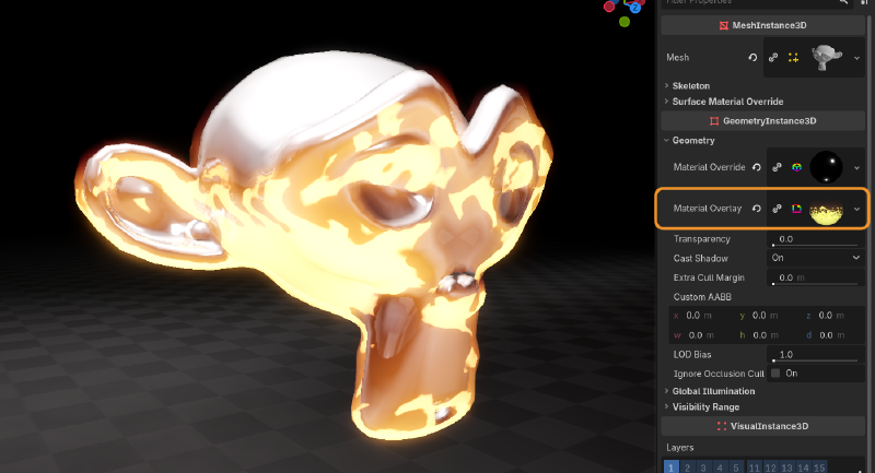Material Overlay